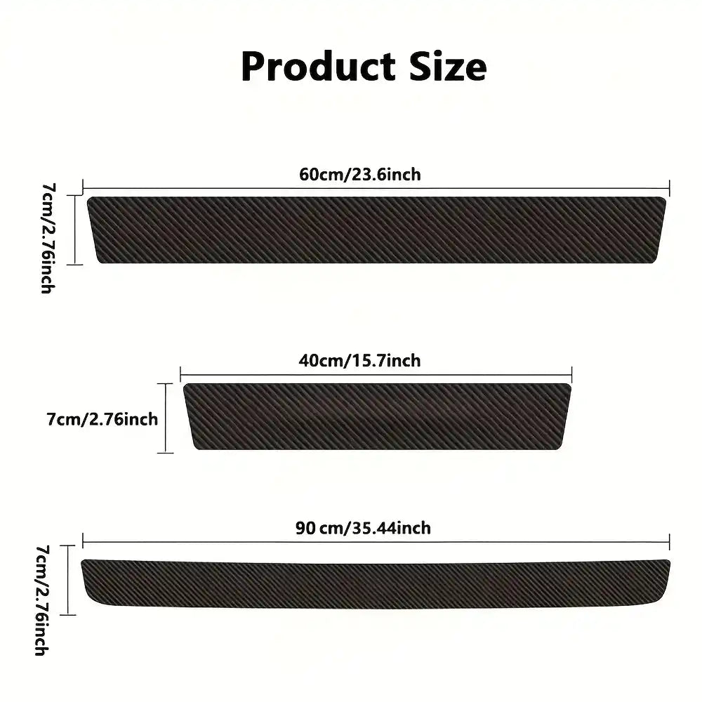 5Pcs Toyota Land Cruiser Prado Door Sill Protector – Anti-Scratch PVC Threshold Strips
