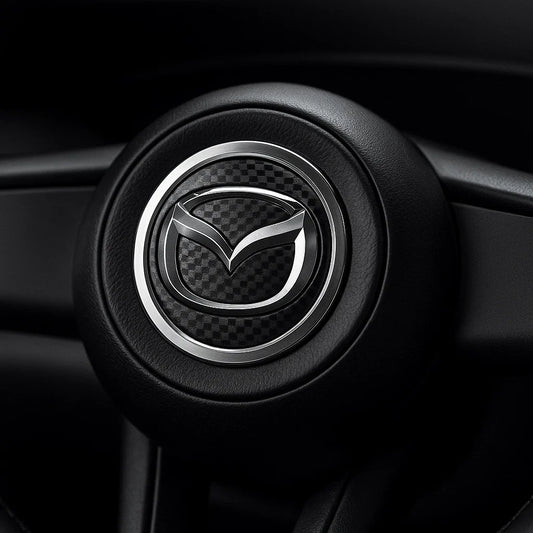 Mazda Steering Wheel Sticker | Easy Chrome Interior Upgrade