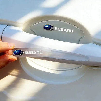 8PCS Transparent Door Handle Protector Stickers for Subaru Vehicles