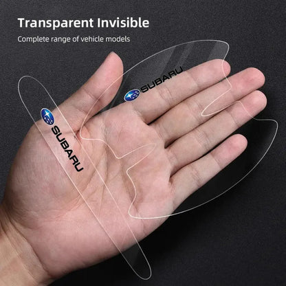 8PCS Transparent Door Handle Protector Stickers for Subaru Vehicles