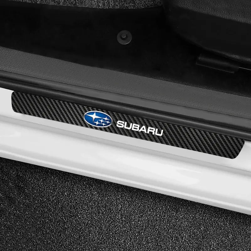 12PCS Carbon Fibre Door Sill & Handle Protector Kit for Subaru Models