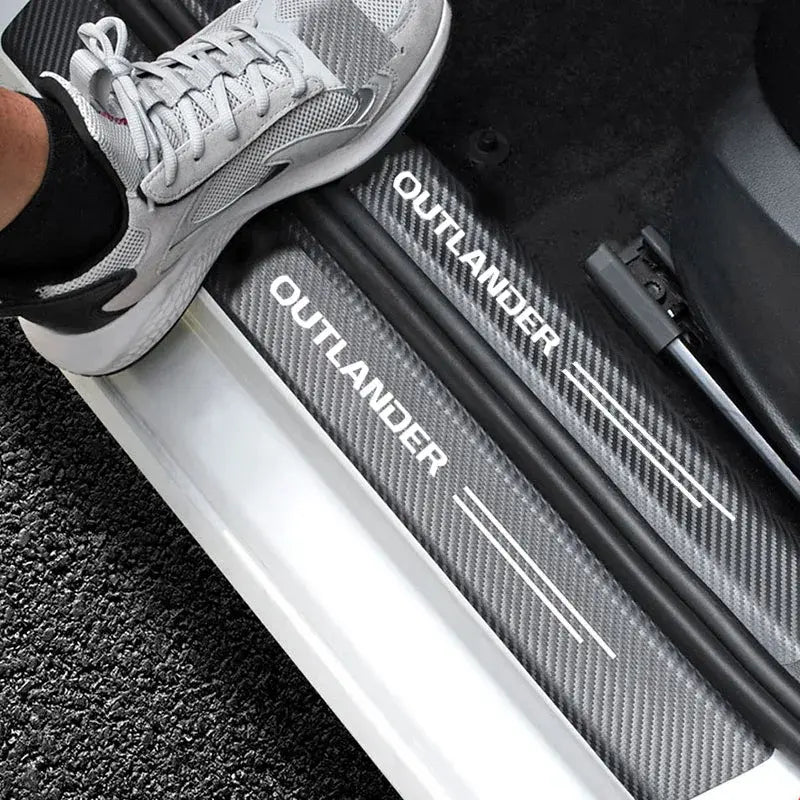 Carbon Fibre Rear Bumper Protector Sticker for Mitsubishi Outlander