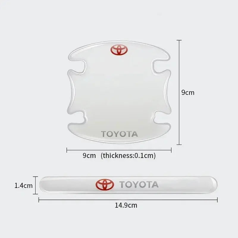 8PCS Car Door Handle Paint Protection Film Clear