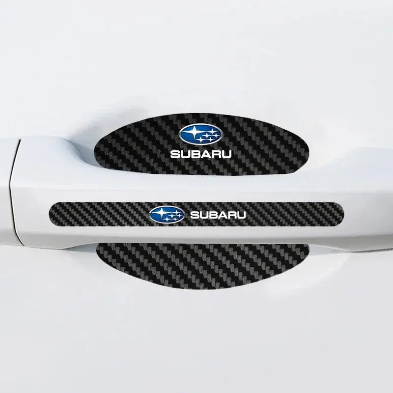 12PCS Carbon Fibre Door Sill & Handle Protector Kit for Subaru Models