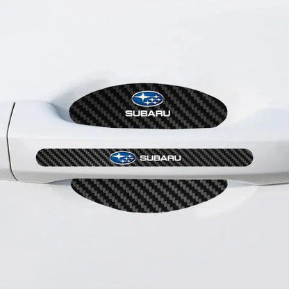 12PCS Carbon Fibre Door Sill & Handle Protector Kit for Subaru Models