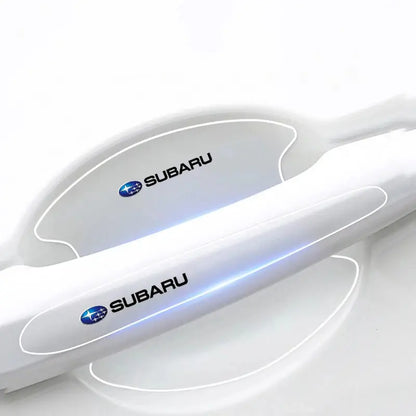 8PCS Transparent Door Handle Protector Stickers for Subaru Vehicles
