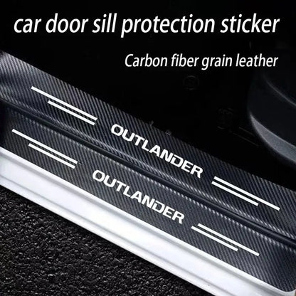 Carbon Fibre Rear Bumper Protector Sticker for Mitsubishi Outlander