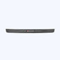 Single black carbon fibre Holden door sill protector sticker strip with Holden logo and white lines