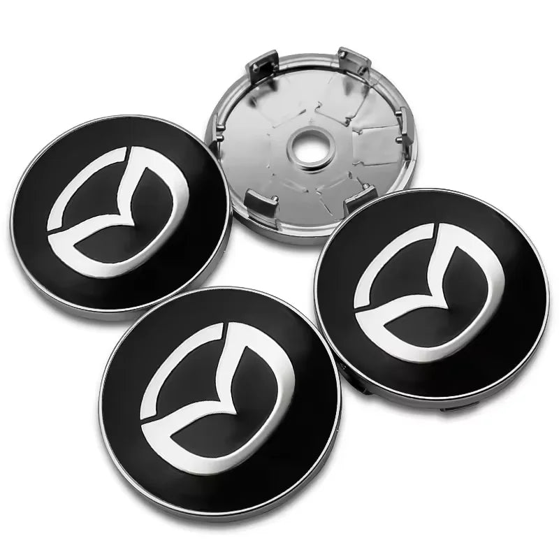 4pcs Mazda Wheel Centre Hub Caps 56/60mm Rim Covers for 2 3 5 6 CX-3 CX-5