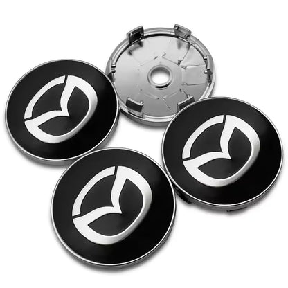 4pcs Mazda Wheel Centre Hub Caps 56/60mm Rim Covers for 2 3 5 6 CX-3 CX-5