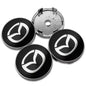 4pcs Mazda Wheel Centre Hub Caps 56/60mm Rim Covers for 2 3 5 6 CX-3 CX-5