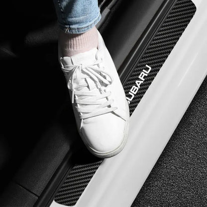 12PCS Carbon Fibre Door Sill & Handle Protector Kit for Subaru Models