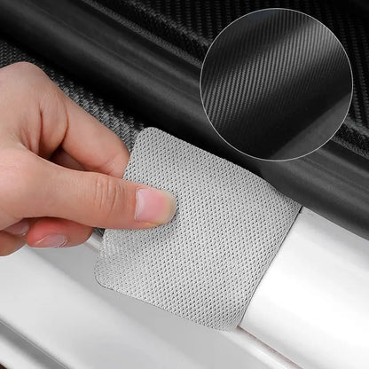 5PCS Carbon Fibre Door Sill Protector Stickers for Mazda BT-50