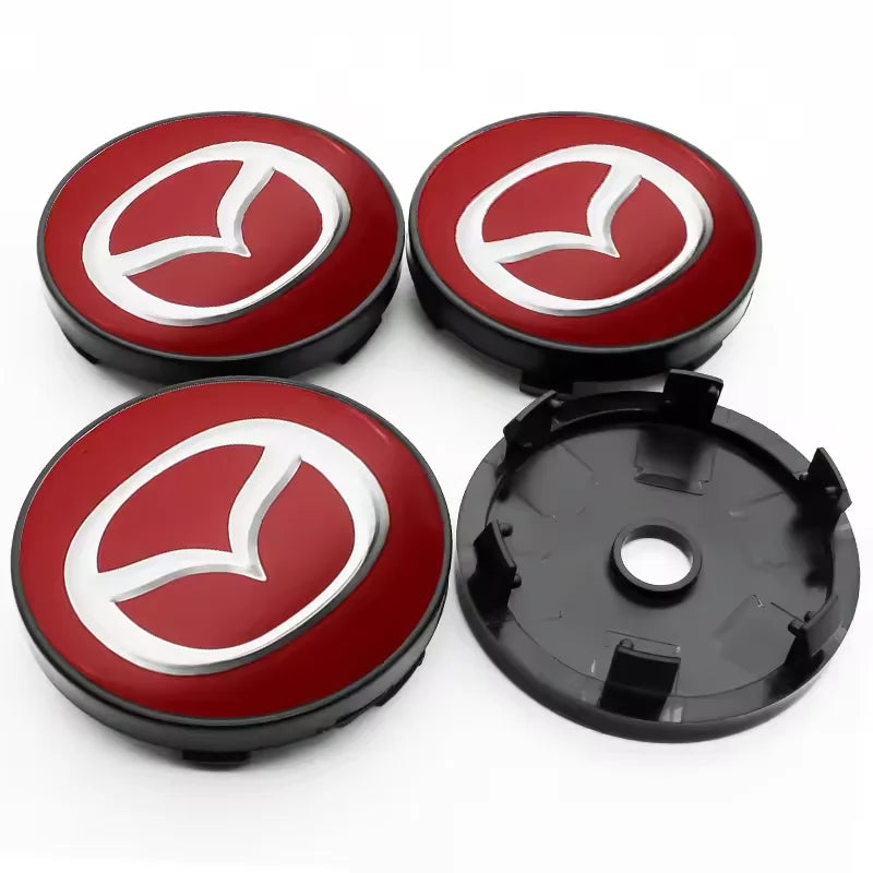 4pcs Mazda Wheel Centre Hub Caps 56/60mm Rim Covers for 2 3 5 6 CX-3 CX-5