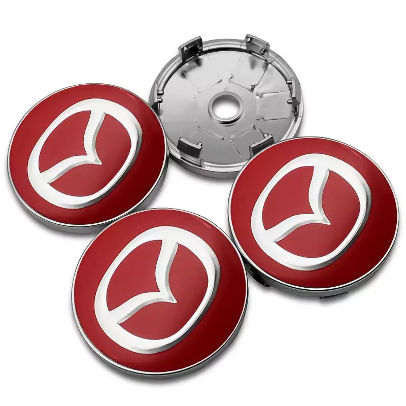 4pcs Mazda Wheel Centre Hub Caps 56/60mm Rim Covers for 2 3 5 6 CX-3 CX-5
