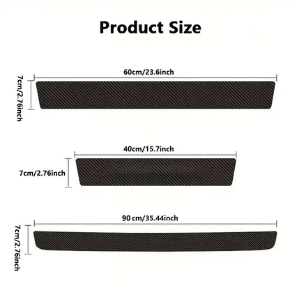 5Pcs Toyota Land Cruiser Prado Door Sill Protector – Anti-Scratch PVC Threshold Strips