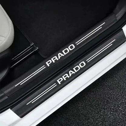 5Pcs Toyota Land Cruiser Prado Door Sill Protector – Anti-Scratch PVC Threshold Strips