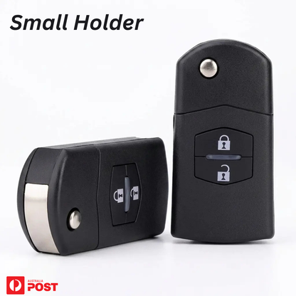 Mazda 2 Button Flip Key Fob Shell Case Uncut Blade for 3 5 6 RX7 RX8 BT-50