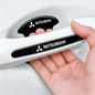 Mitsubishi door handle protector black car accessory close up