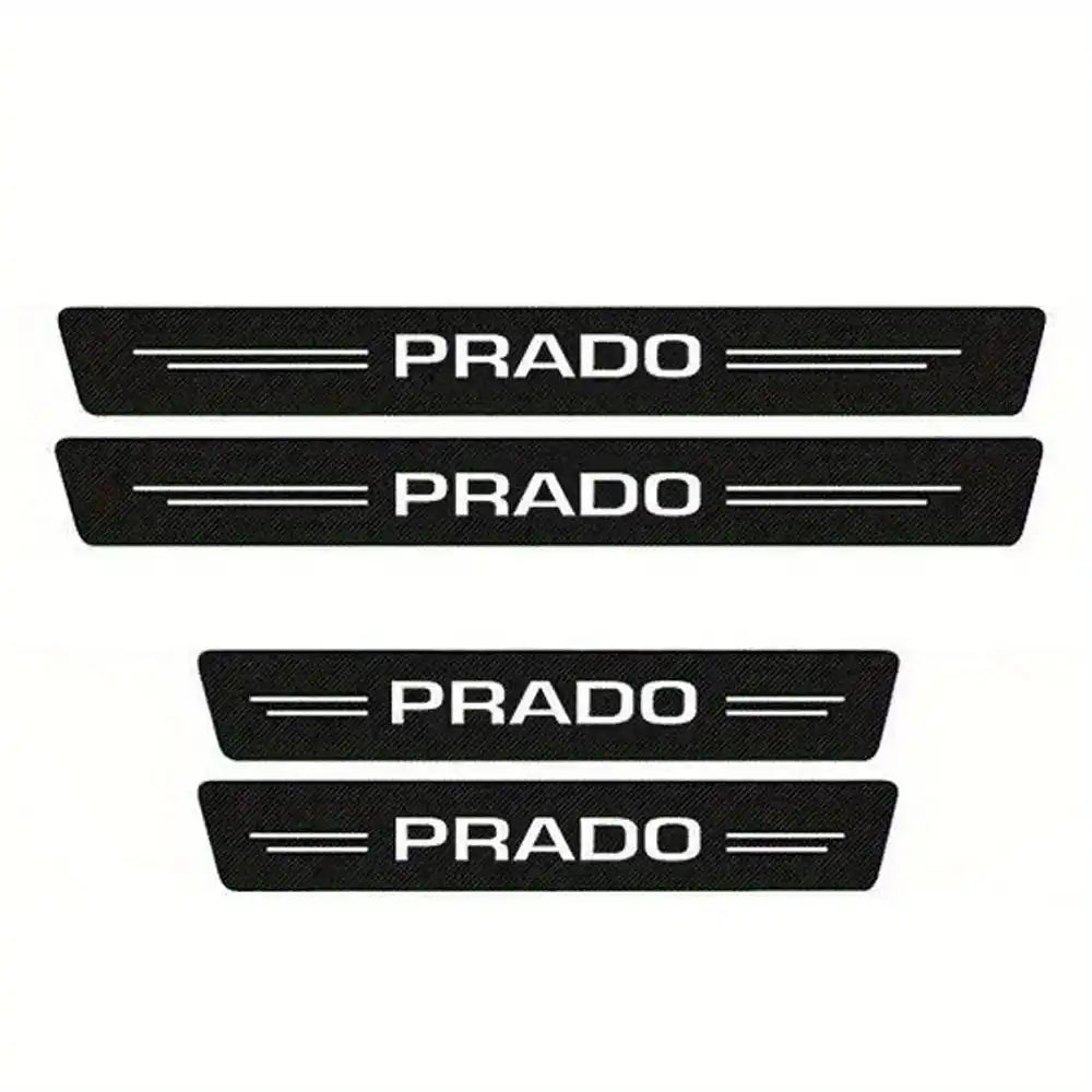 5Pcs Toyota Land Cruiser Prado Door Sill Protector – Anti-Scratch PVC Threshold Strips