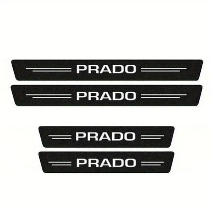 5Pcs Toyota Land Cruiser Prado Door Sill Protector – Anti-Scratch PVC Threshold Strips