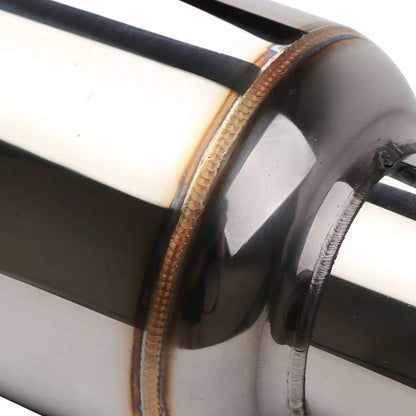 Universal 3 Inch Exhaust Resonator Muffler 12 Inch Stainless Steel