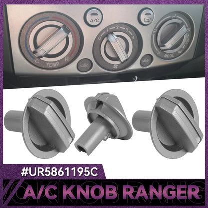3PCS AC Heater Control Knobs for Ford Ranger PJ PK Mazda BT-50