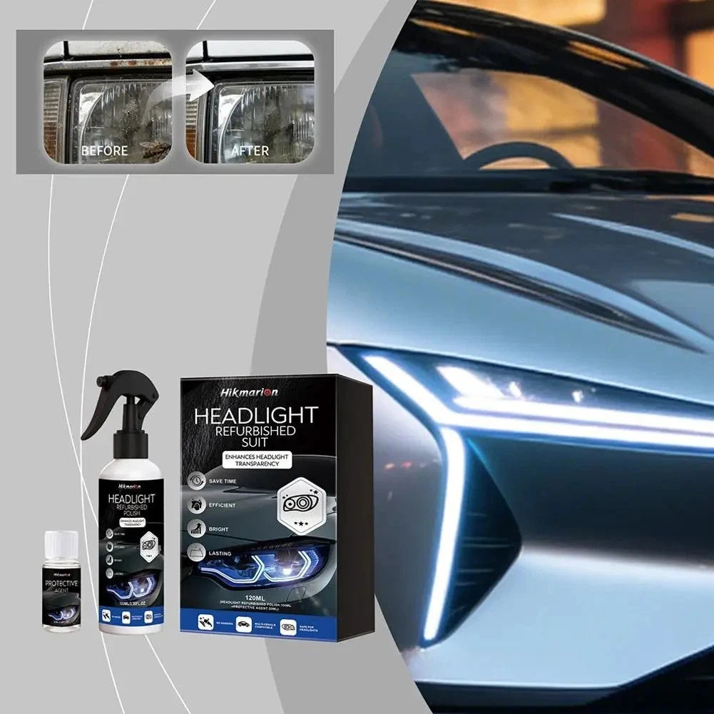 Car Headlight Restoration Liquid Polish UV Protection Lens Repair