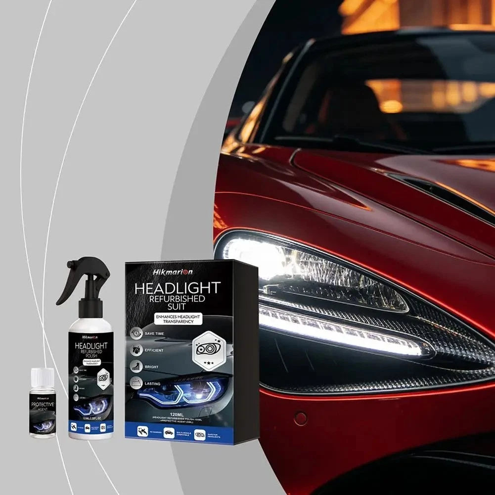 Car Headlight Restoration Liquid Polish UV Protection Lens Repair