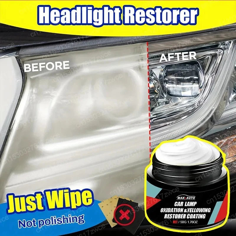 Car Headlight Restoration Polish Paste Scratch Oxidation Remover