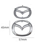 Mazda Emblem Badge Sticker PVC Front Rear Steering Wheel Decal 3D 1PC