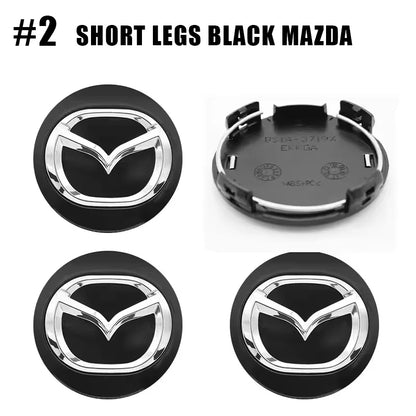 4pcs Mazda Wheel Centre Hub Caps 56/60mm Rim Covers for 2 3 5 6 CX-3 CX-5