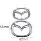 Mazda Emblem Badge Sticker PVC Front Rear Steering Wheel Decal 3D 1PC