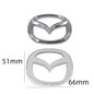 Mazda Emblem Badge Sticker PVC Front Rear Steering Wheel Decal 3D 1PC