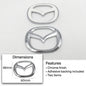 Mazda Emblem Badge Sticker PVC Front Rear Steering Wheel Decal 3D 1PC