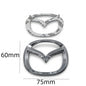 Mazda Emblem Badge Sticker PVC Front Rear Steering Wheel Decal 3D 1PC