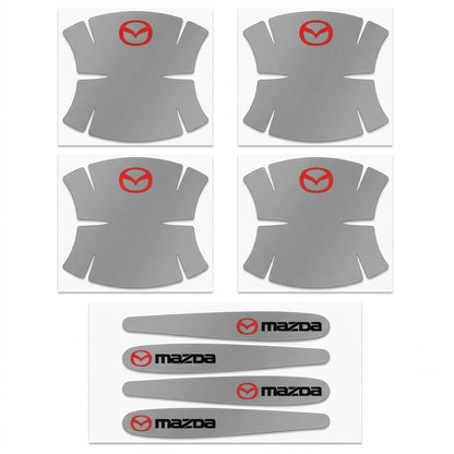 8PCS Clear Car Door Handle Scratch Protector Stickers for Mazda