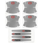 8PCS Clear Car Door Handle Scratch Protector Stickers for Mazda