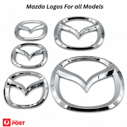 Mazda Emblem Badge Sticker PVC Front Rear Steering Wheel Decal 3D 1PC