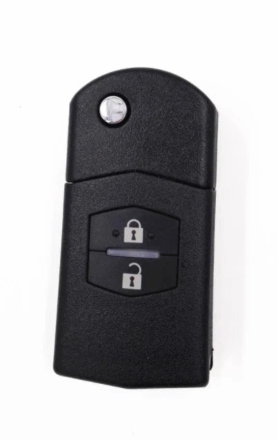2 Button Mazda Flip Key Fob Shell Case Uncut Blade for 3 5 6 RX7 RX8 BT-50