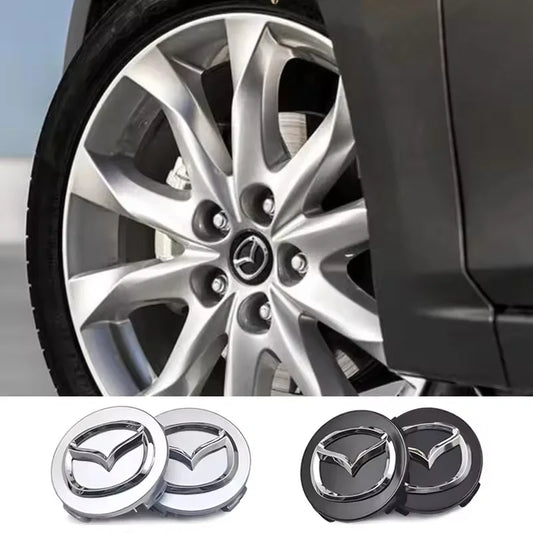 4pcs Mazda Wheel Centre Hub Caps 56/60mm Rim Covers for 2 3 5 6 CX-3 CX-5