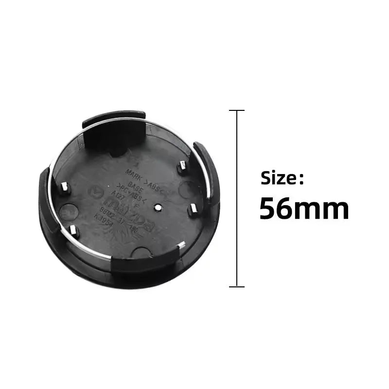 4pcs Mazda Wheel Centre Hub Caps 56/60mm Rim Covers for 2 3 5 6 CX-3 CX-5