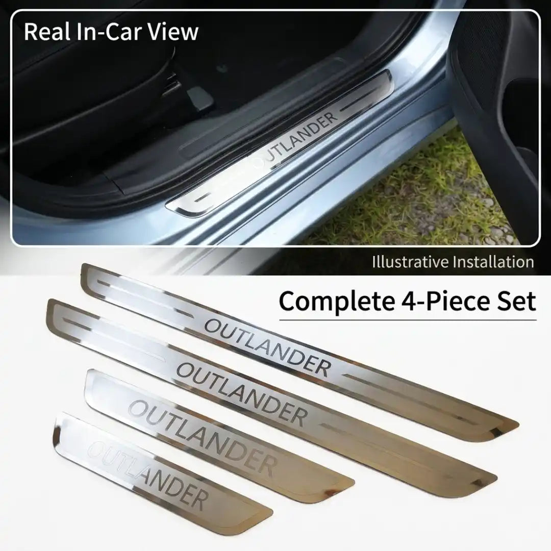 Mitsubishi Outlander 2007-2021 Stainless Steel Door Sill Scuff Plate