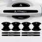 8Pcs Carbon Fiber Door Handle Cup Protectors for Mitsubishi ASX Lancer