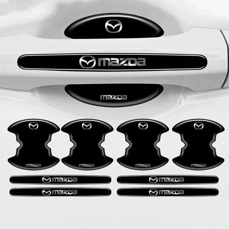 8Pcs Car Door Handle Scratch Protector Stickers for Mazda 2 3 6 CX5 CX3 CX7