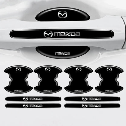 8Pcs Car Door Handle Scratch Protector Stickers for Mazda 2 3 6 CX5 CX3 CX7