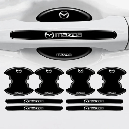 8Pcs Car Door Handle Scratch Protector Stickers for Mazda 2 3 6 CX5 CX3 CX7