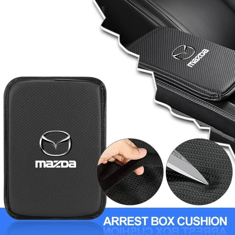 Mazda Car Armrest Cushion Cover Pad for 3 6 CX-3 CX-5 CX-8 CX-9 MX-5