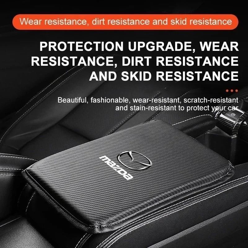 Mazda Car Armrest Cushion Cover Pad for 3 6 CX-3 CX-5 CX-8 CX-9 MX-5